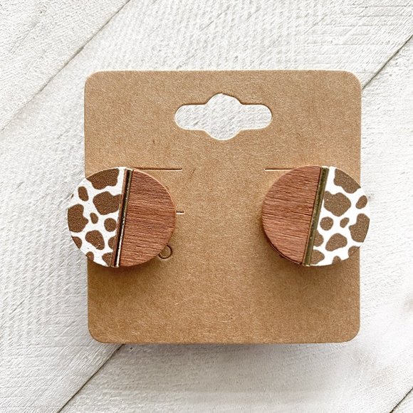 Moolicious Earrings (Brown) - Picture 1 of 1